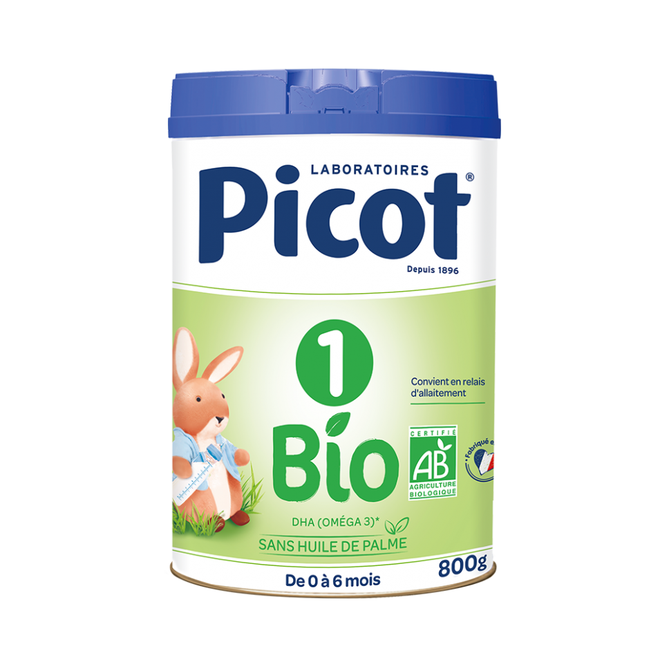 Picot Bio 1er âge : Lait premier âge bio • Laboratoires Picot